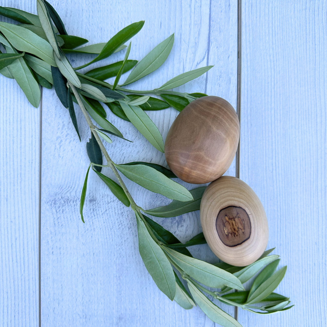 Olive Wood Egg