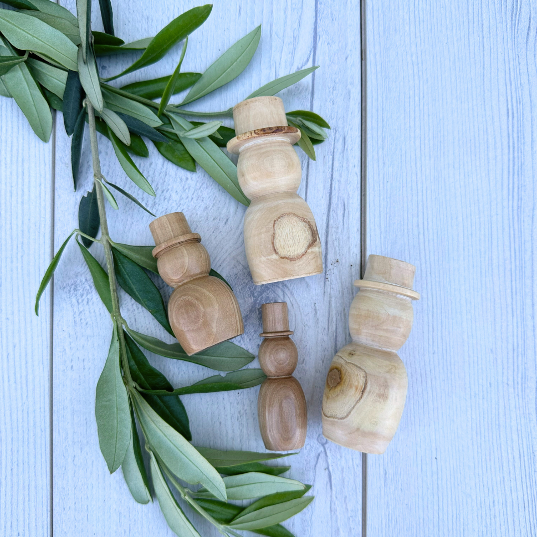 Olive Wood Snowman
