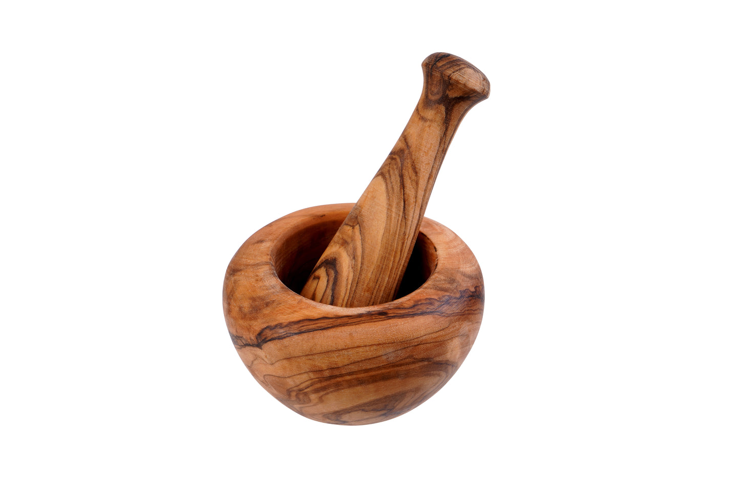 Olive Wood Mortar & Pestle - large