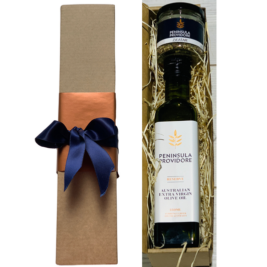 Peninsula Providore Za’atar Giftbox - Reserve Extra Virgin Olive Oil and Za'atar