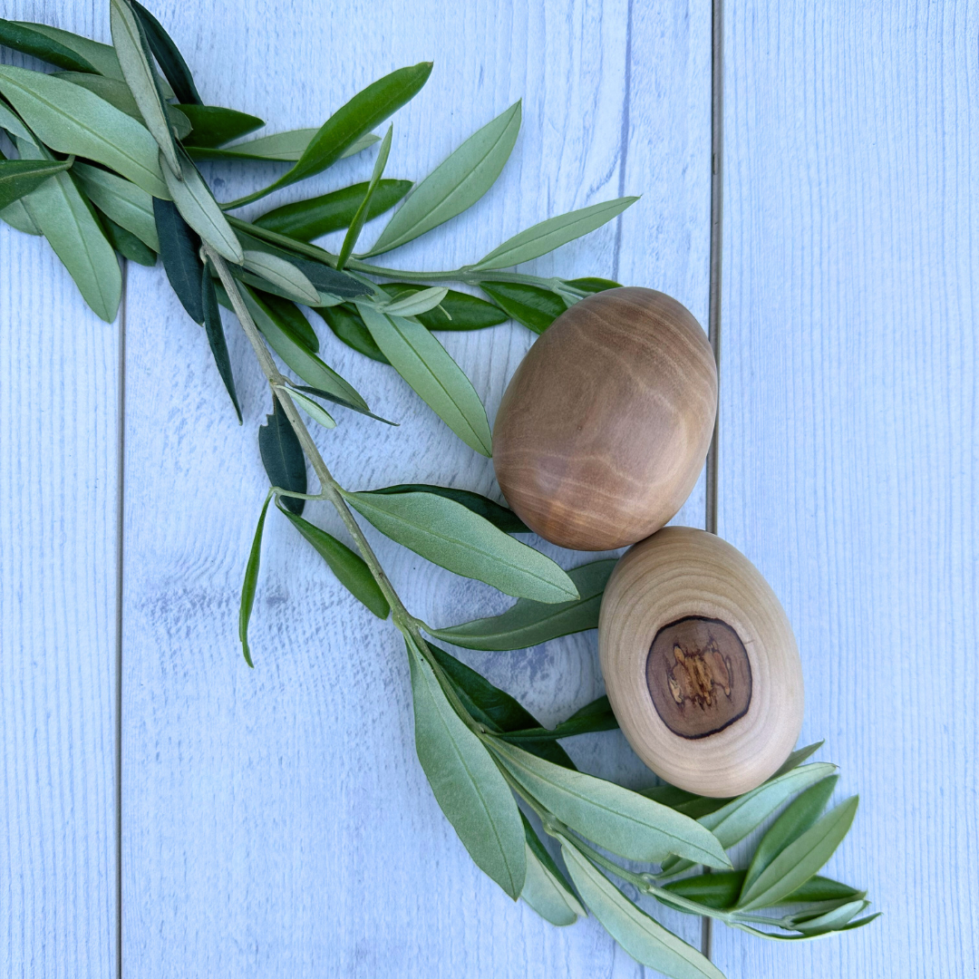 Olive Wood Eggs