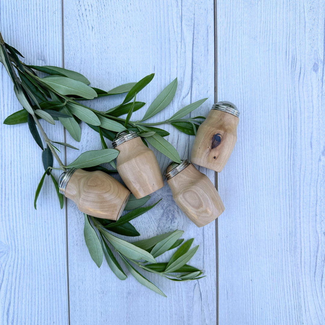 Olive Wood Salt & Pepper Shakers