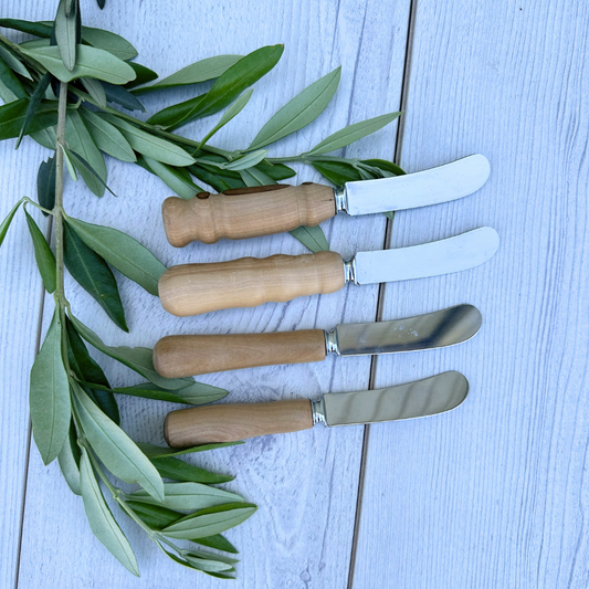 Olive Wood Pate Knives